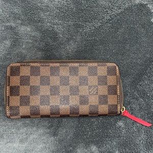Louis Vuitton Clémence Damier Ebene print Wallet